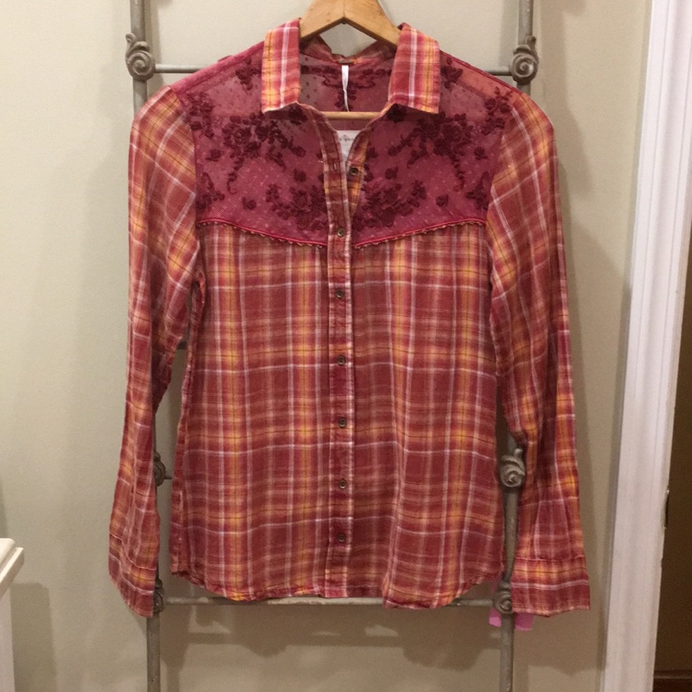 Free People button down